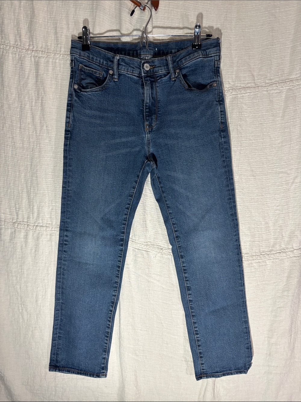 Old Navy Kids 14 Plus Blue Straight-Leg Jeans Adjustable Waist